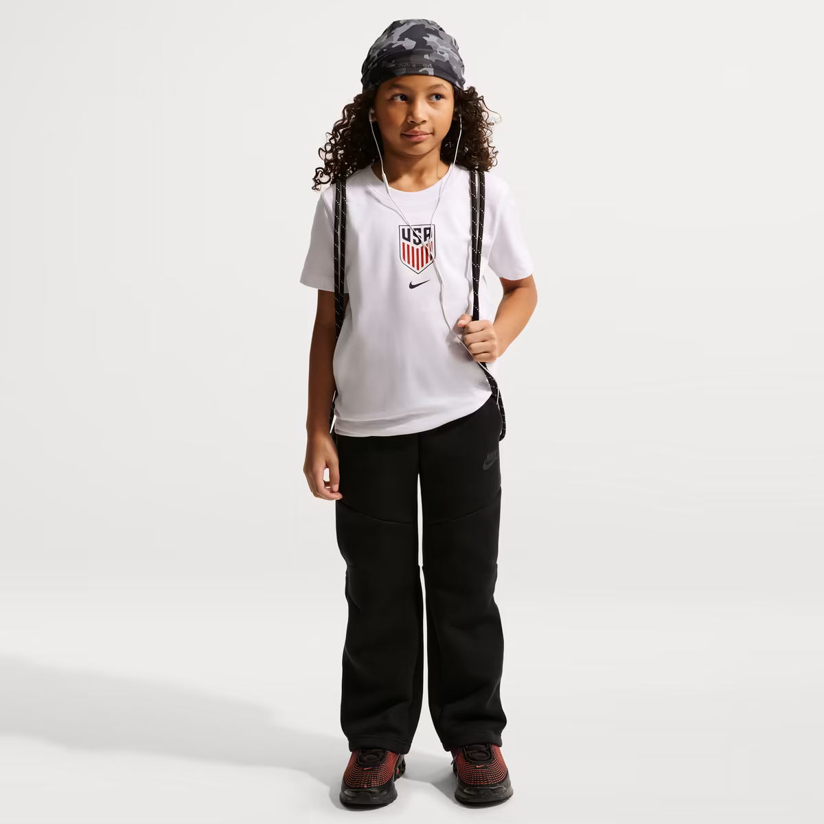 Youth Nike White USMNT Crest T-Shirt