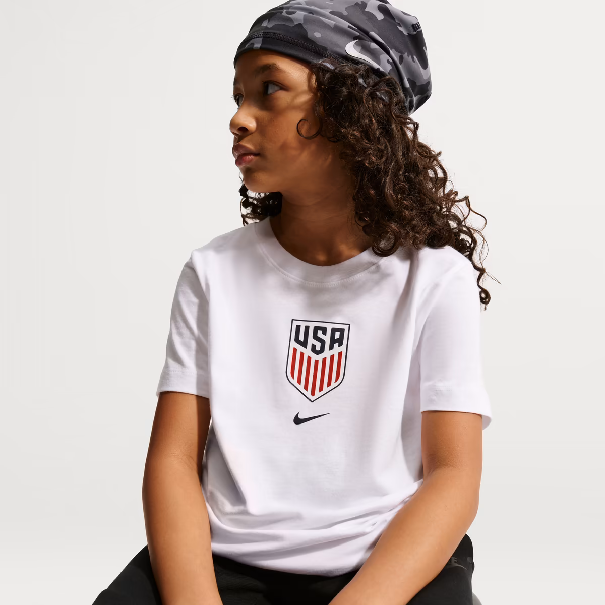 Youth Nike White USMNT Crest T-Shirt 5 Youth Nike White USMNT Crest T-Shirt