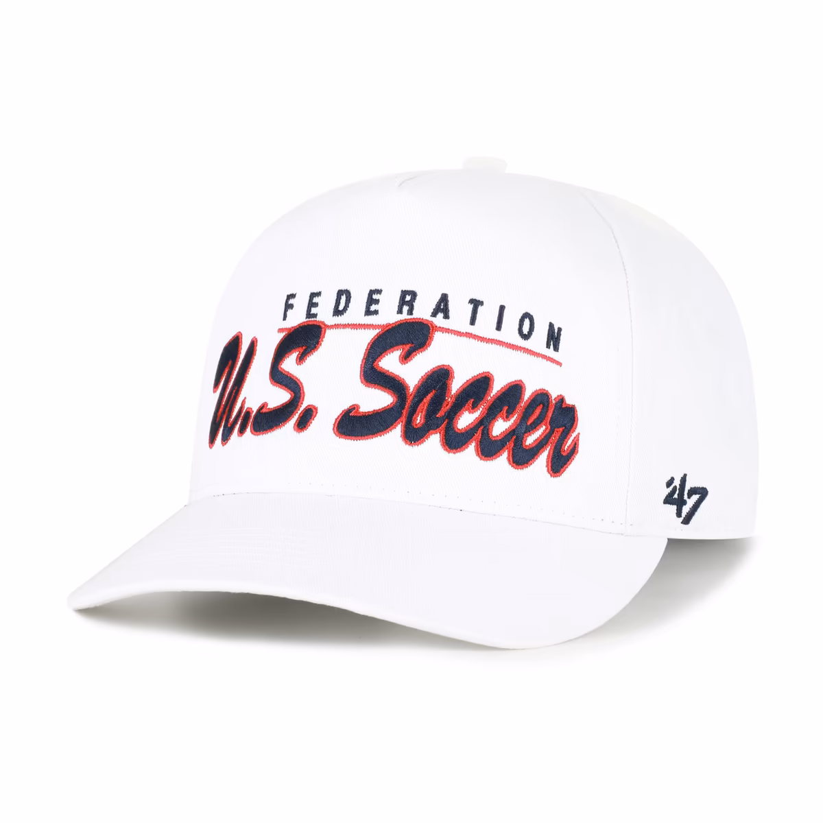 Men's '47 White U.S. Soccer Brushmark Hitch Adjustable Hat 1 Men's '47 White U.S. Soccer Brushmark Hitch Adjustable Hat