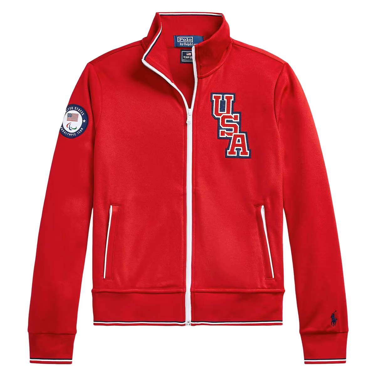 Women's Polo Ralph Lauren Red Team USA Paris 2024 Summer Paralympics Villagewear Full-Zip Track Jacket 2 Women's Polo Ralph Lauren Red Team USA Paris 2024 Summer Paralympics Villagewear Full-Zip Track Jacket