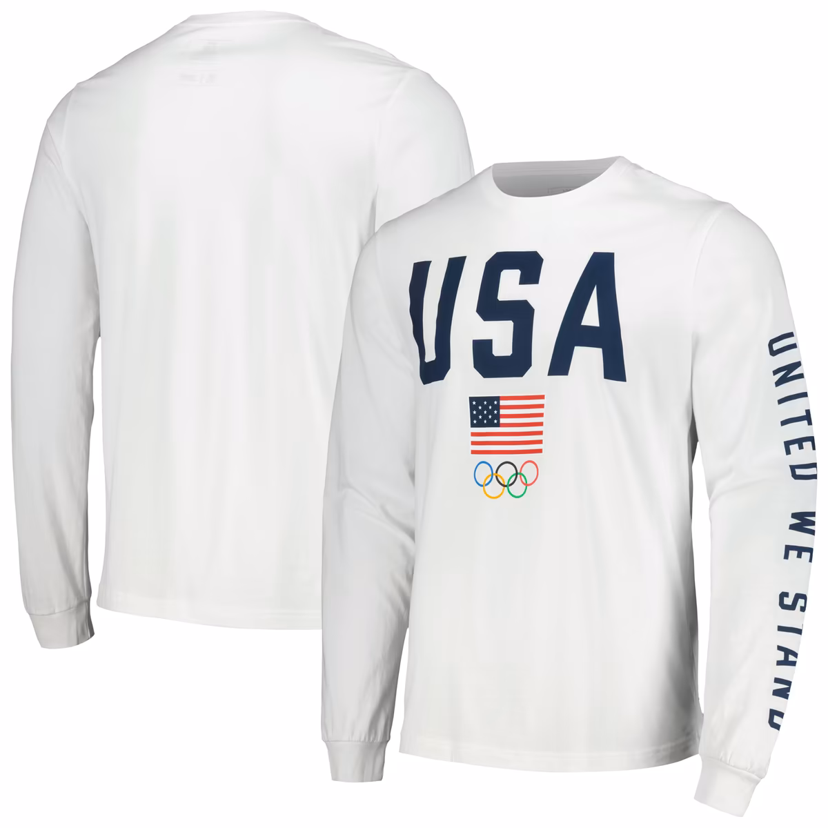 Men's White Team USA United We Stand Long Sleeve T-Shirt