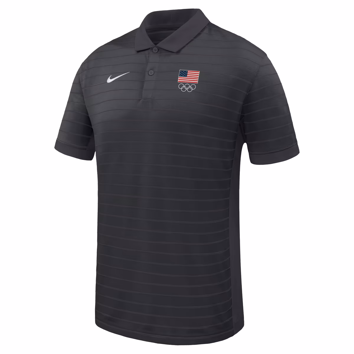 Men's Nike Black Team USA Victory Stripe Dri-FIT Polo 2 Men's Nike Black Team USA Victory Stripe Dri-FIT Polo