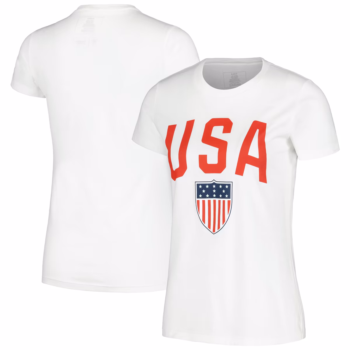 Women's White Team USA Shield T-Shirt
