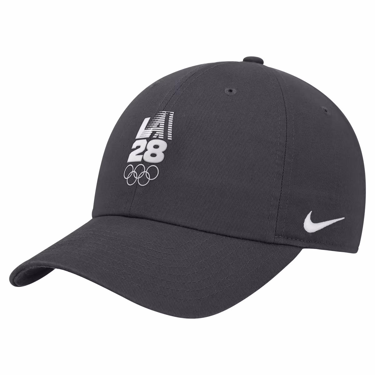 Men's Nike Anthracite LA28 Summer Olympics Club Adjustable Hat