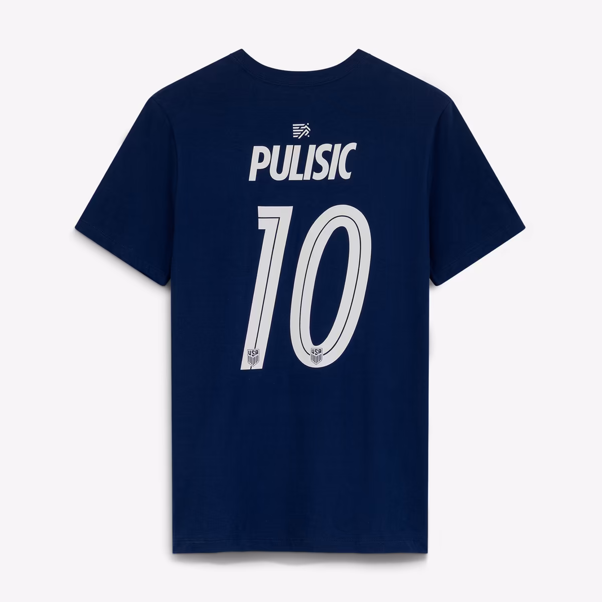 Men's Nike Christian Pulisic Navy USMNT Away Name & Number T-Shirt 3 Men's Nike Christian Pulisic Navy USMNT Away Name & Number T-Shirt