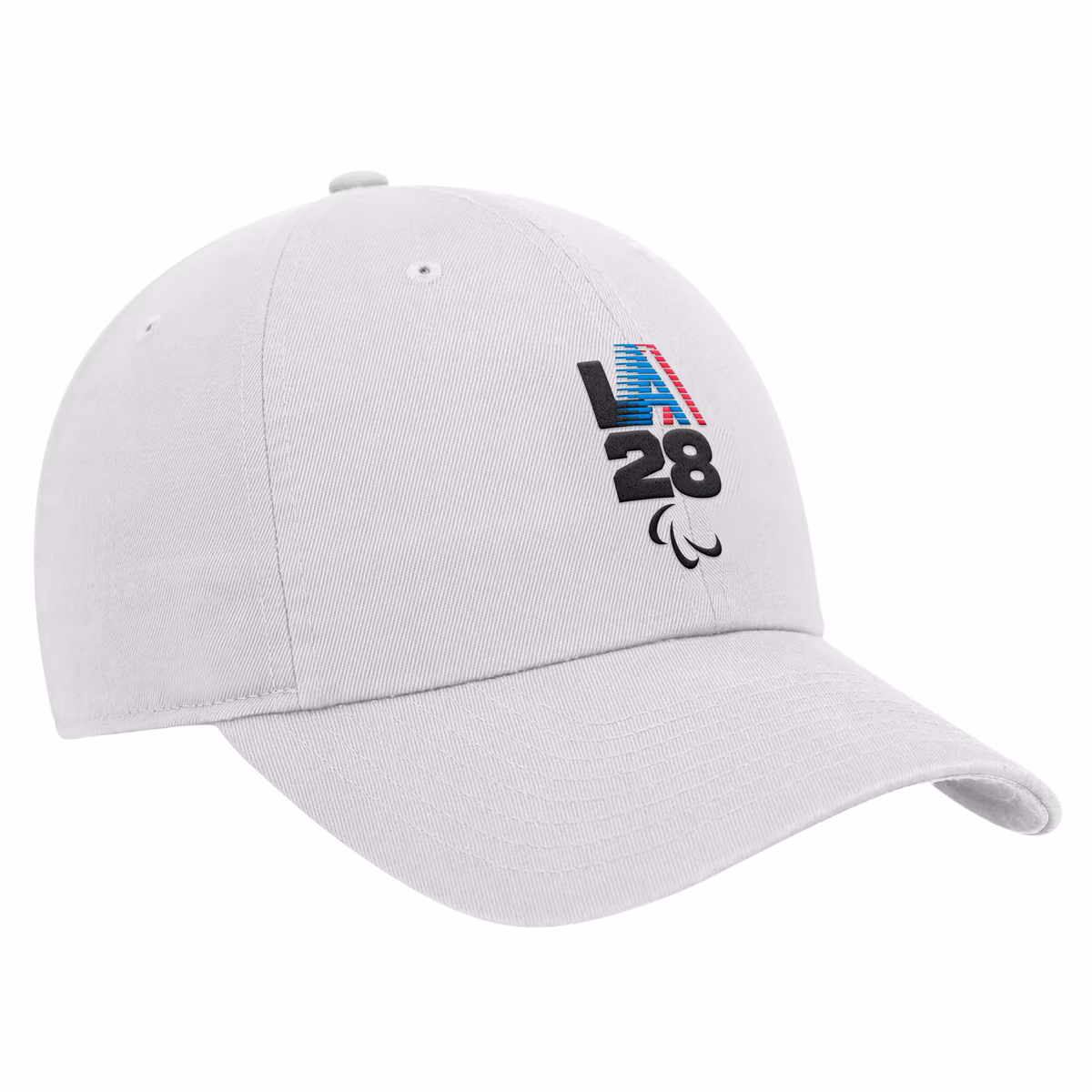 Men's Nike White LA28 Summer Paralympics Retro Stripe Club Adjustable Hat 2 Men's Nike White LA28 Summer Paralympics Retro Stripe Club Adjustable Hat
