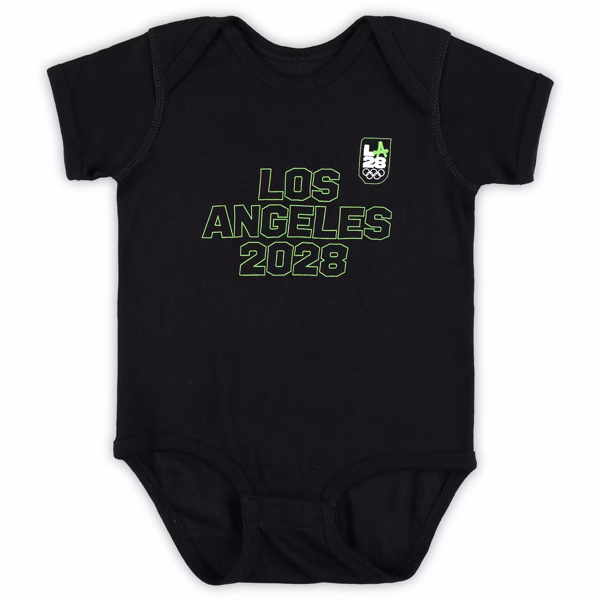 Infant Black LA28 Neon Bodysuit