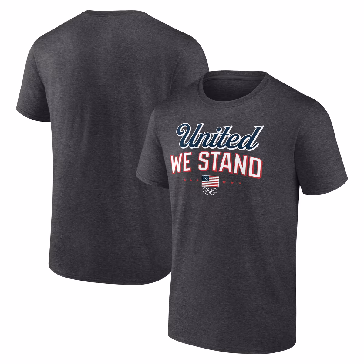 Men's Fanatics Heather Charcoal Team USA Victory T-Shirt 3 Men's Fanatics Heather Charcoal Team USA Victory T-Shirt