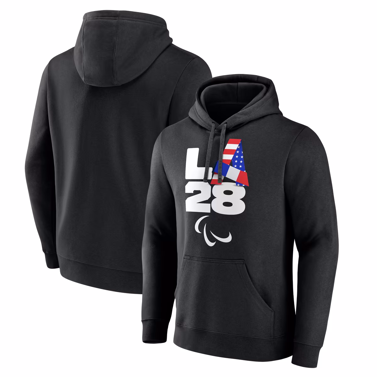 Men's Black LA 2028 Summer Paralympics Handover Pullover Hoodie