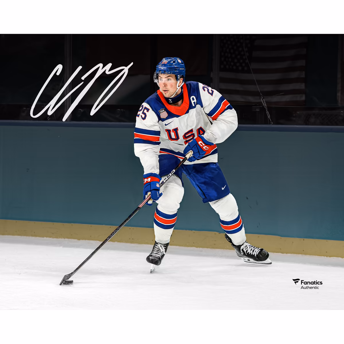 Charlie McAvoy Team USA Autographed 8" x 10" 2026 Winter Olympics Gold Medal Winner Photograph 1 Charlie McAvoy Team USA Autographed 8" x 10" 2026 Winter Olympics Gold Medal Winner Photograph
