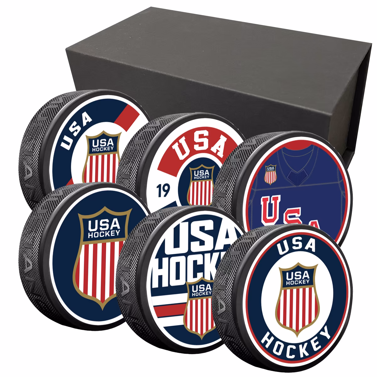 USA Hockey 2026 Winter Olympics Six-Puck Pack 4 USA Hockey 2026 Winter Olympics Six-Puck Pack