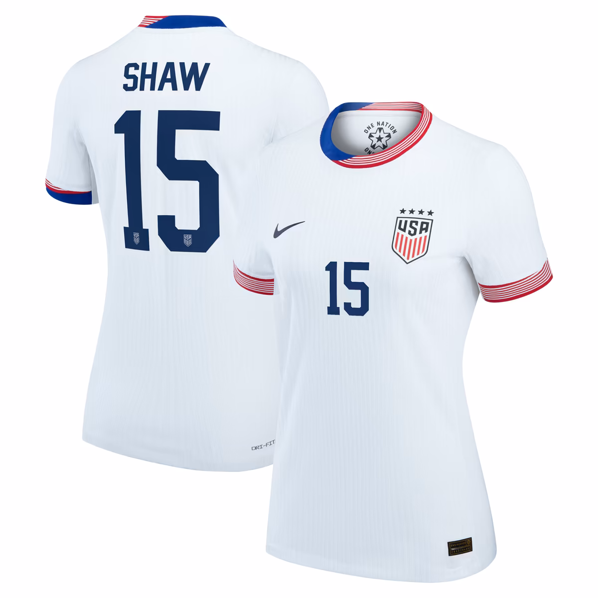 Women's Nike Jaedyn Shaw White USWNT 2024 Home Authentic Jersey