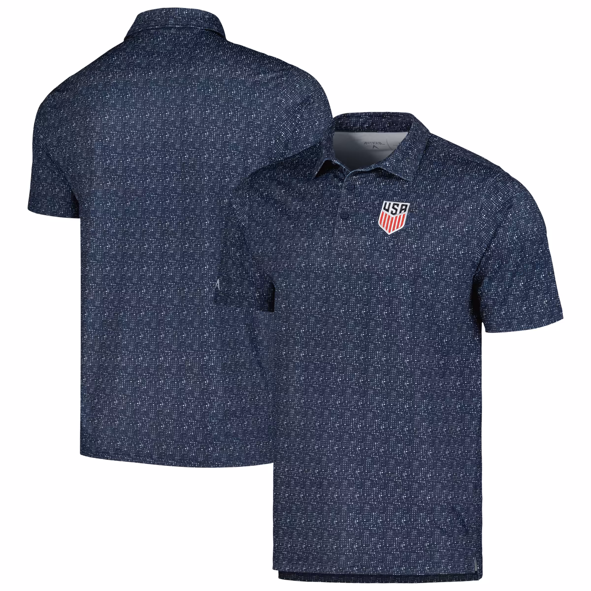 Men's Antigua Navy USMNT Figment Polo