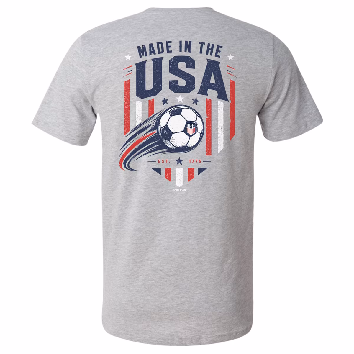 Men's 500 Level Heather Gray USMNT T-Shirt 3 Men's 500 Level Heather Gray USMNT T-Shirt
