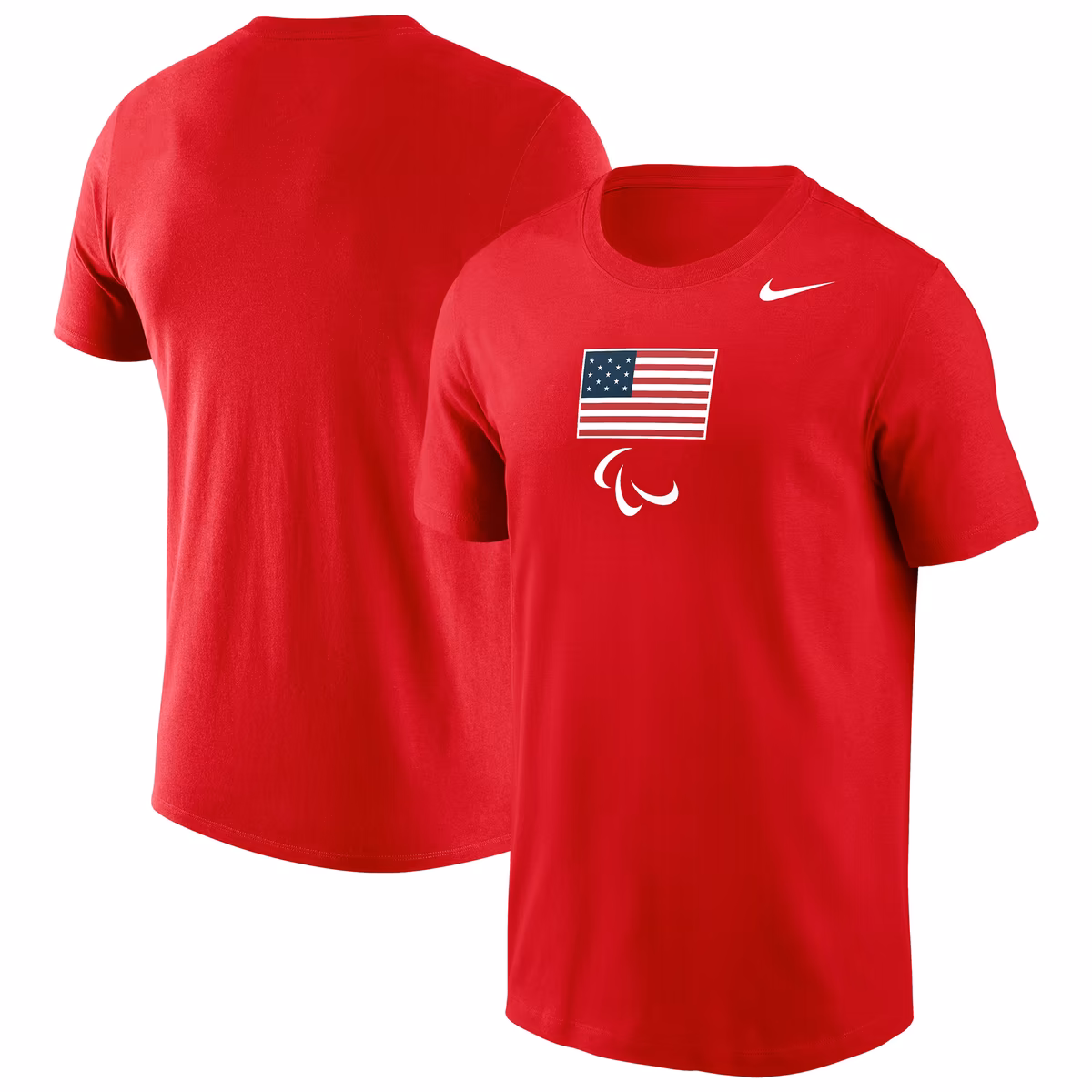 Men's Nike Red U.S. Paralympics Performance T-Shirt 1 Men's Nike Red U.S. Paralympics Performance T-Shirt