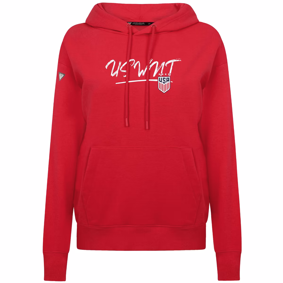 Women's Levelwear Red USWNT Adorn Express Pullover Hoodie