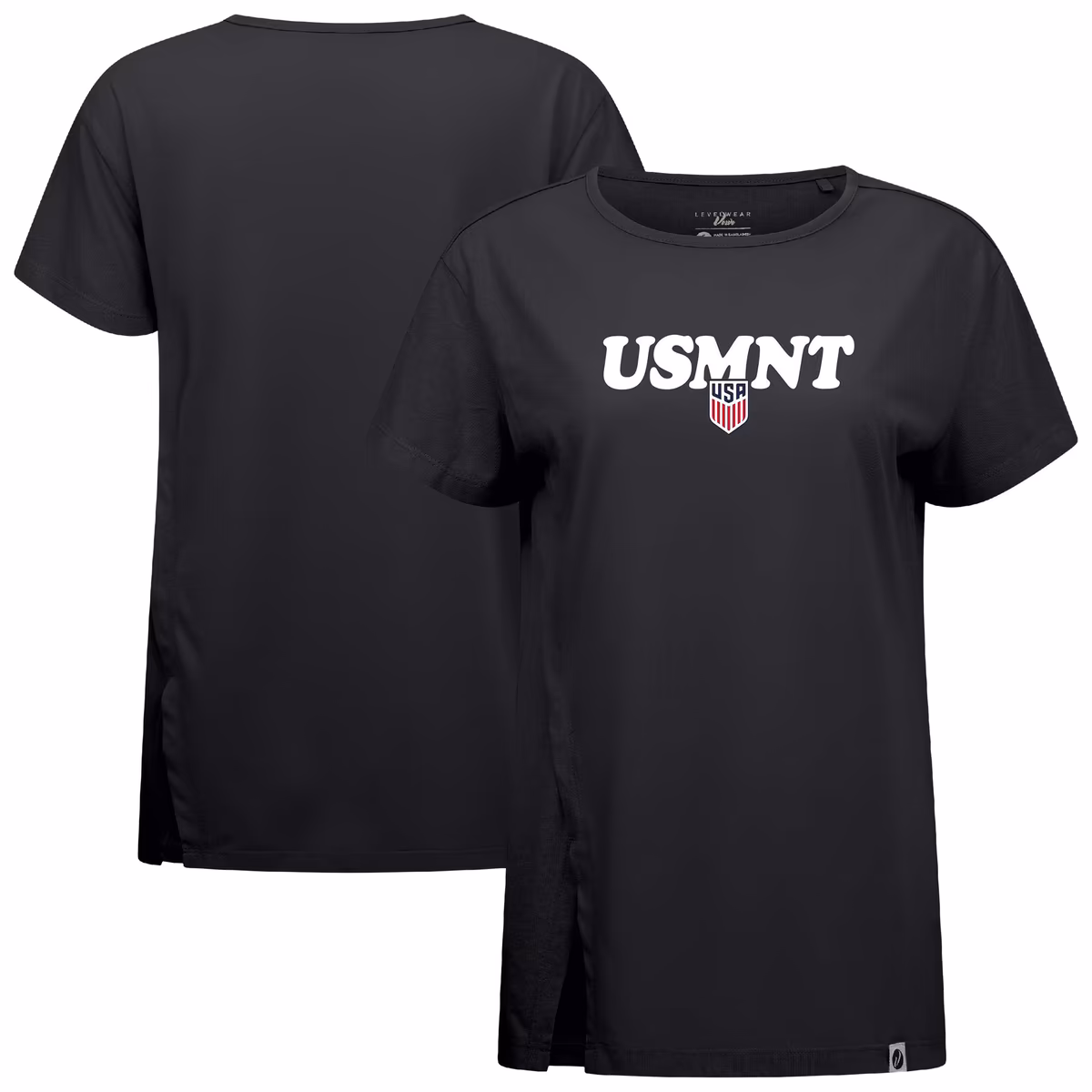 Women's Levelwear  Black USMNT Influx Reunion T-Shirt