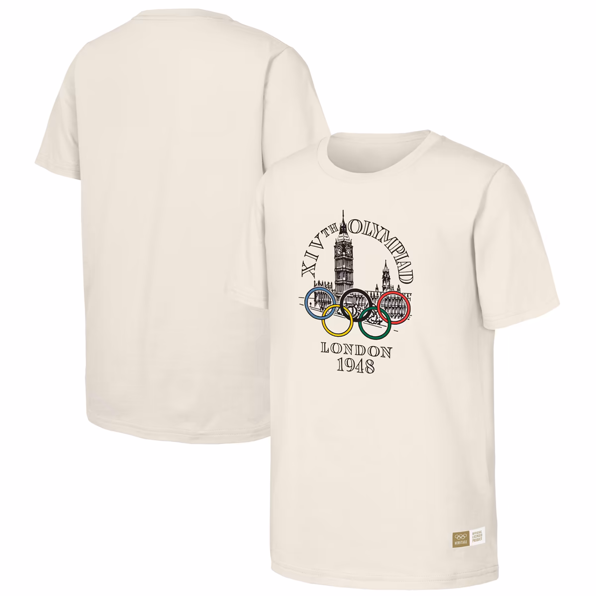 Men's Natural 1948 London Games Olympic Heritage T-Shirt 1 Men's Natural 1948 London Games Olympic Heritage T-Shirt