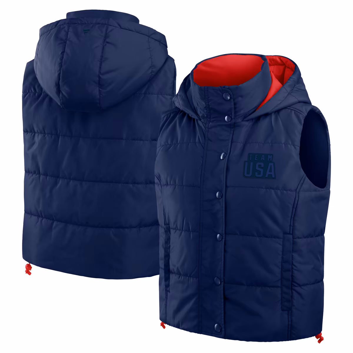 Women's Fanatics  Navy Team USA Level Up Padded Vest