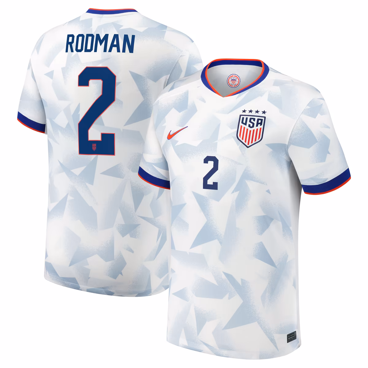 Men's Nike Trinity Rodman White USWNT 2025 Home Replica Player Jersey
