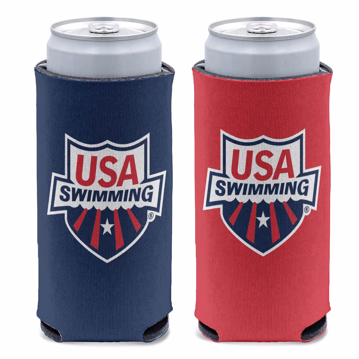 WinCraft Navy/Red USA Swimming 12oz. Slim Can Cooler 3 WinCraft Navy/Red USA Swimming 12oz. Slim Can Cooler