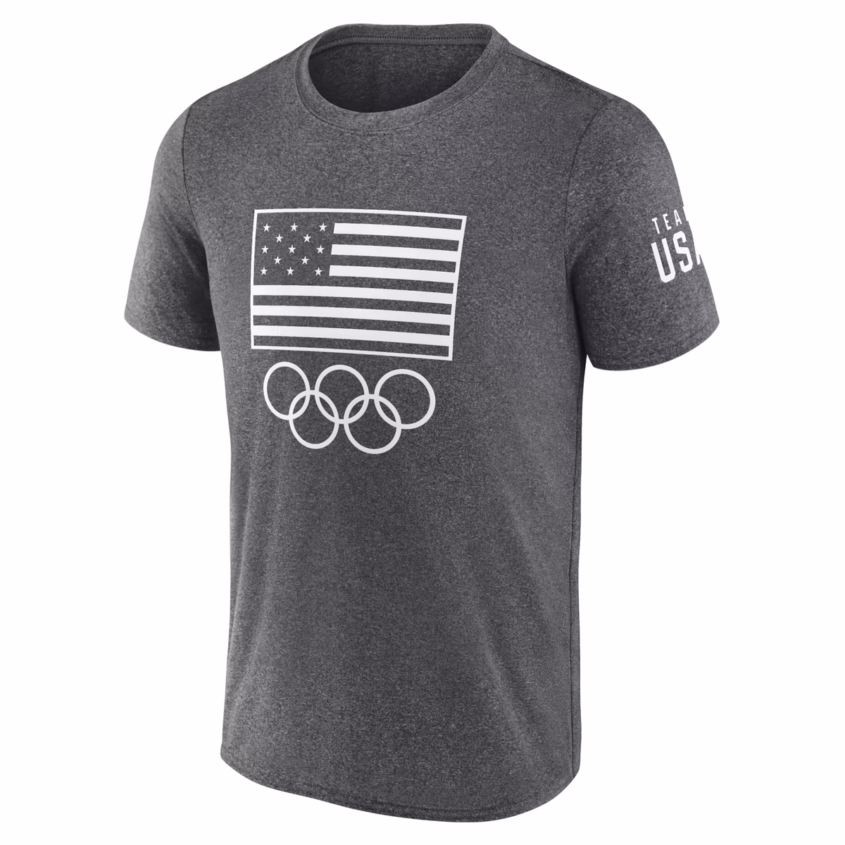 Men's Fanatics Heather Charcoal Team USA Podium T-Shirt 2 Men's Fanatics Heather Charcoal Team USA Podium T-Shirt