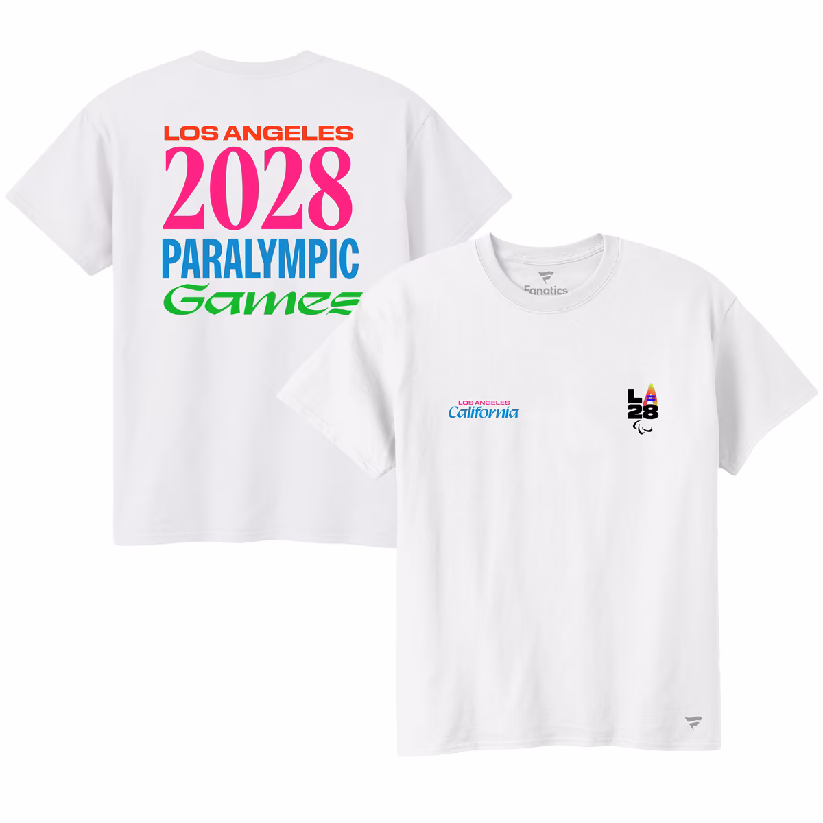 Men's Fanatics White LA28 Paralympics Superbloom Collection T-Shirt 6 Men's Fanatics White LA28 Paralympics Superbloom Collection T-Shirt