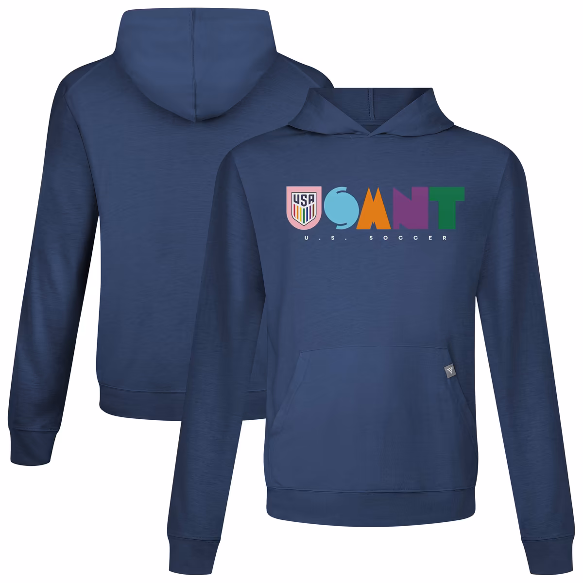 Men's Levelwear Navy USMNT Pride Relay Full On Pullover Hoodie 7 Men's Levelwear Navy USMNT Pride Relay Full On Pullover Hoodie