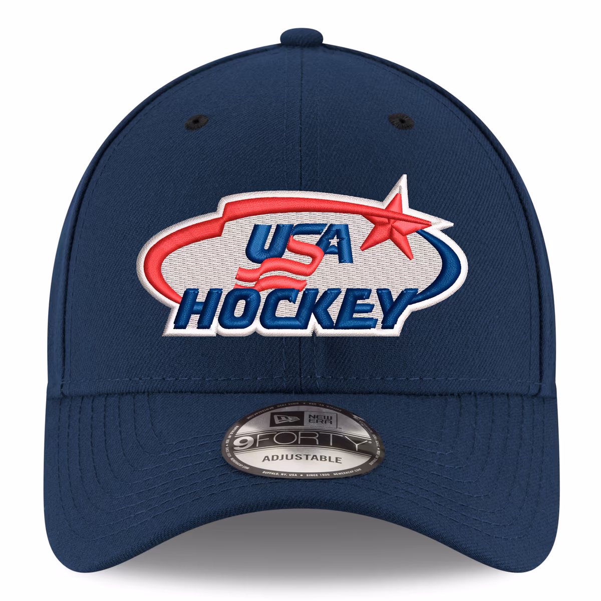 Men's New Era Navy US Hockey 9FORTY Adjustable Hat 2 Men's New Era Navy US Hockey 9FORTY Adjustable Hat