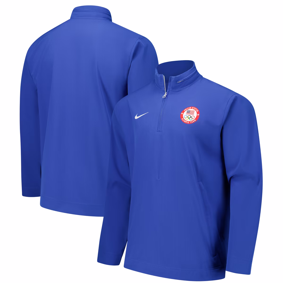 Men's Nike Royal Team USA Lightweight Coach Half-Zip Jacket 11 Men's Nike Royal Team USA Lightweight Coach Half-Zip Jacket