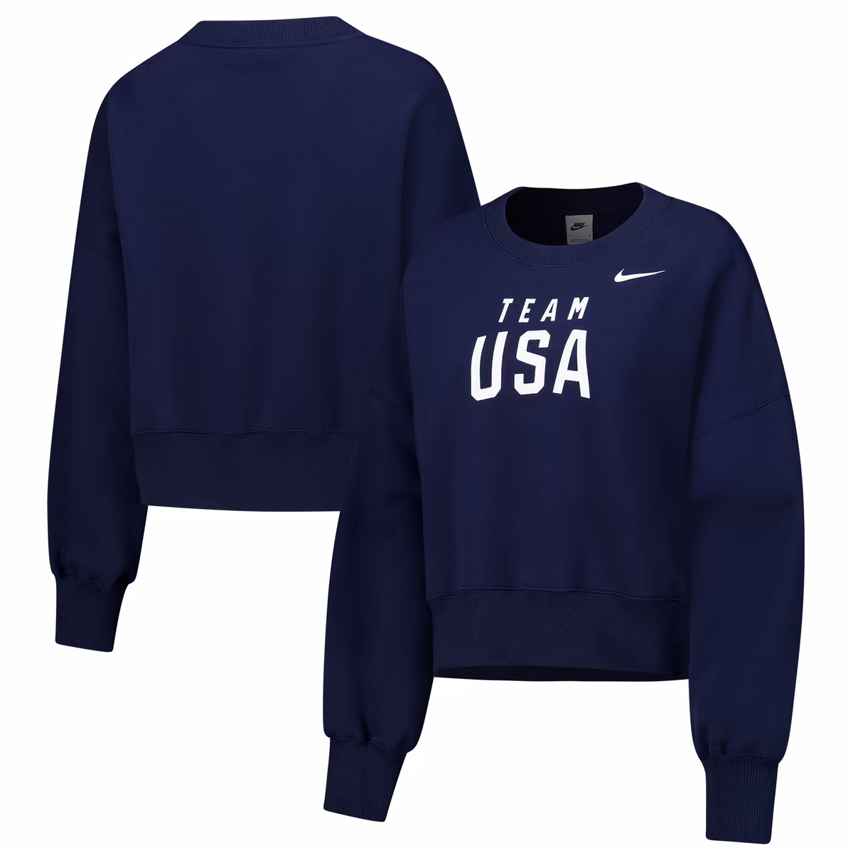 Women's Nike Navy Team USA Phoenix Fleece Pullover Sweatshirt 10 Women's Nike Navy Team USA Phoenix Fleece Pullover Sweatshirt