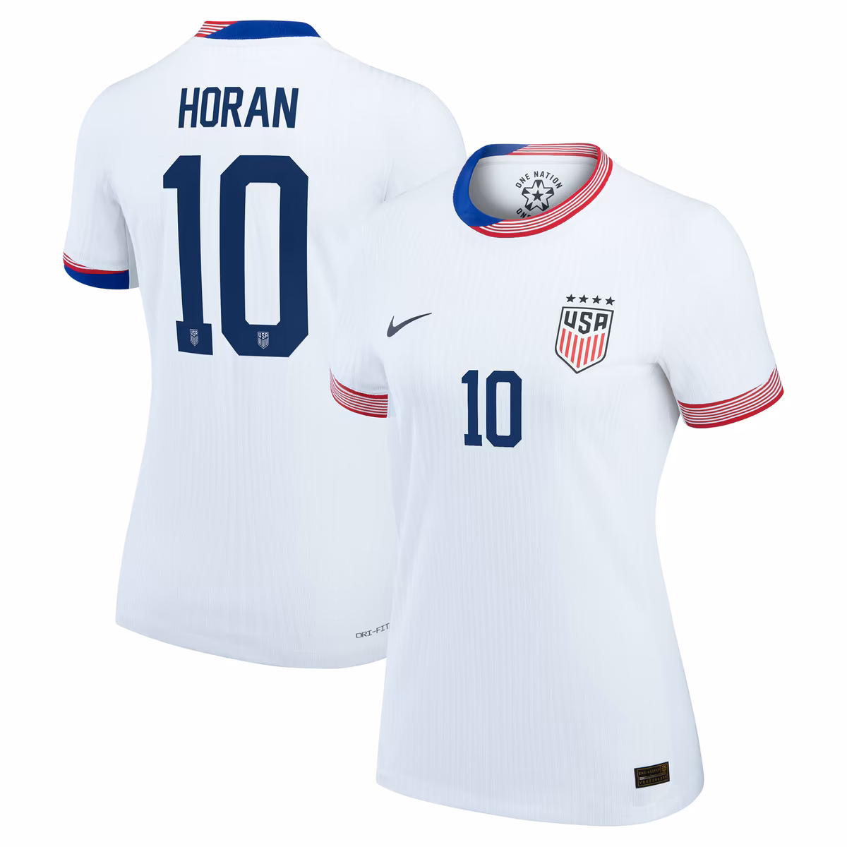 Women's Nike Lindsey Horan White USWNT 2024 Home Match Authentic Player Jersey 7 Women's Nike Lindsey Horan White USWNT 2024 Home Match Authentic Player Jersey