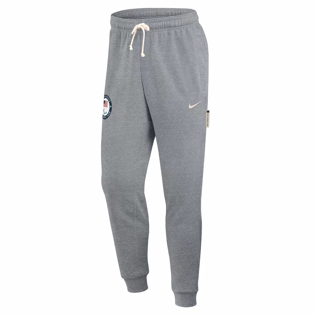 Men's Nike Heather Gray U.S. Paralympics Standard Issue Dri-FIT Taper Sweatpants