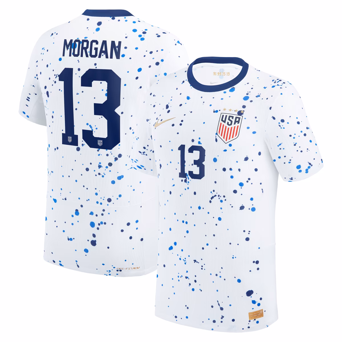 Men's Nike Alex Morgan White USWNT 2023 Home Authentic Jersey