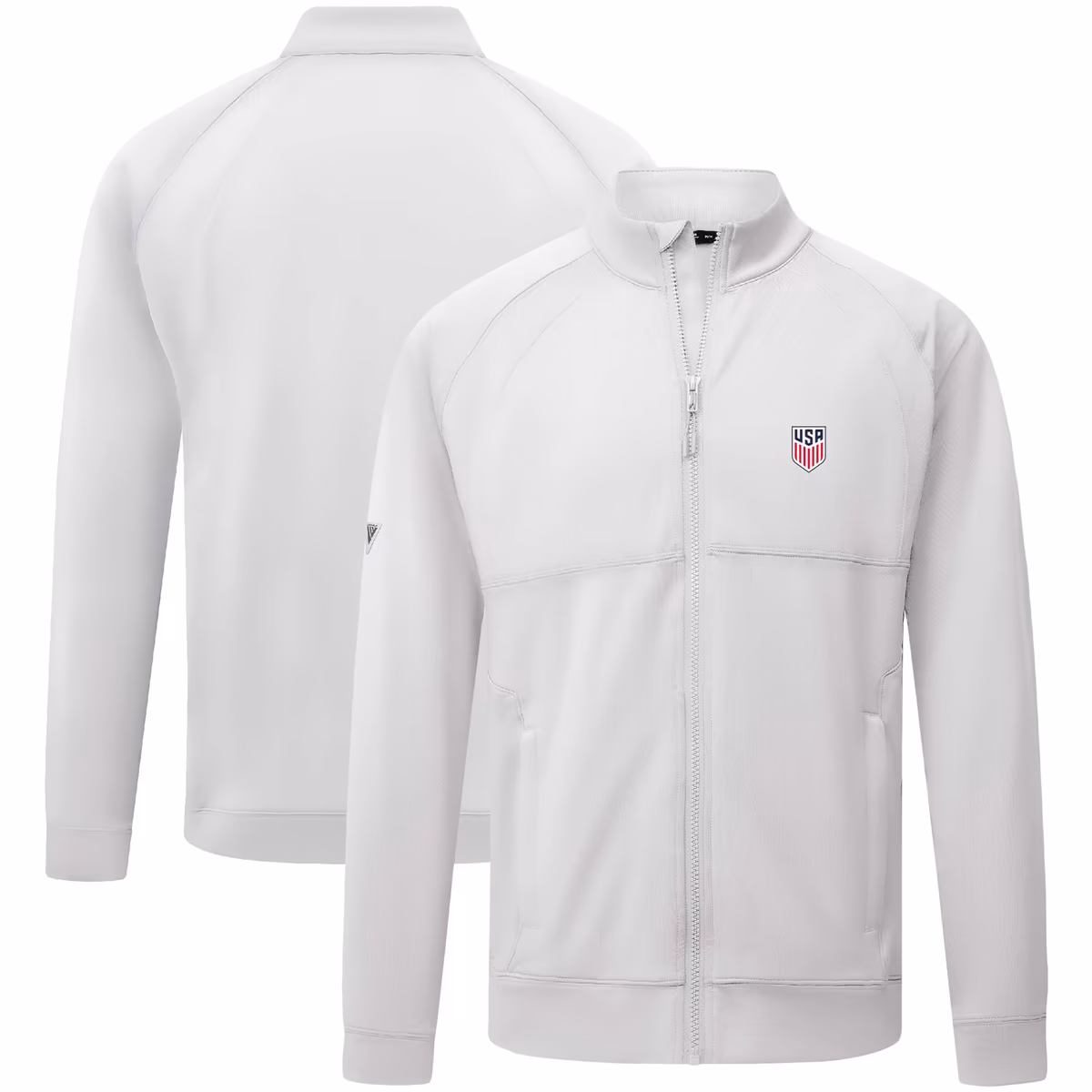 Men's Levelwear White USMNT Form Full-Zip Jacket 3 Men's Levelwear White USMNT Form Full-Zip Jacket