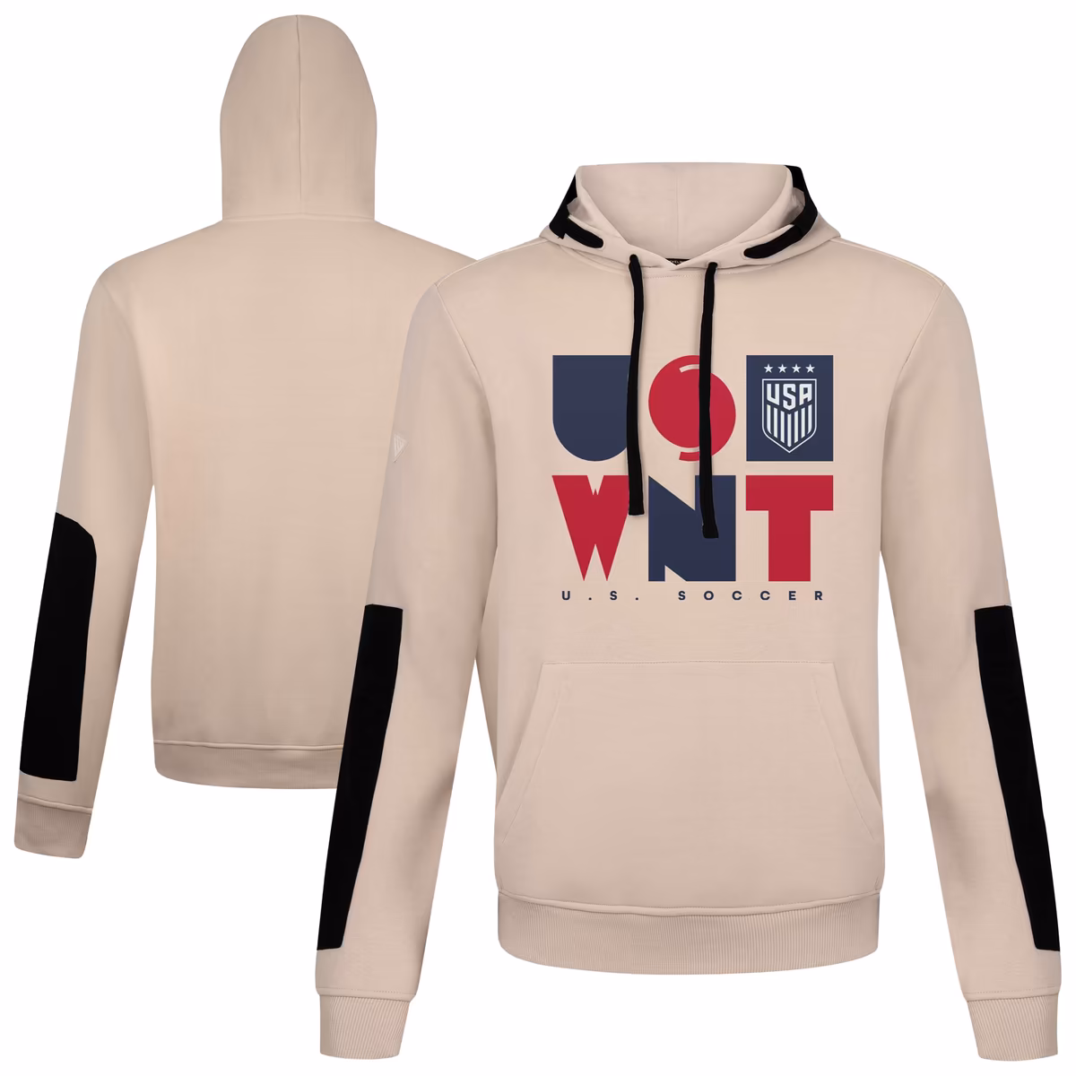 Men's Levelwear  Khaki USWNT Bombay Pullover Hoodie