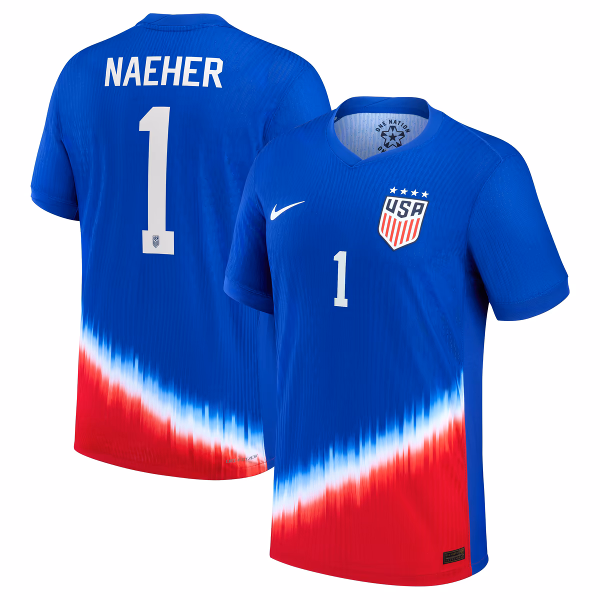 Men's Nike Alyssa Naeher Royal USWNT 2024 Away Authentic Jersey 13 Men's Nike Alyssa Naeher Royal USWNT 2024 Away Authentic Jersey