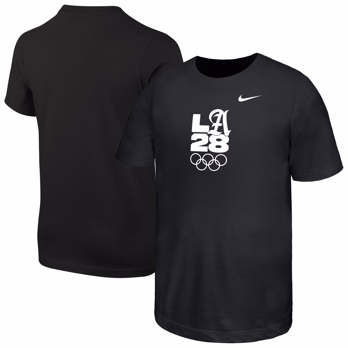 Youth Nike Black LA28 Core T-Shirt