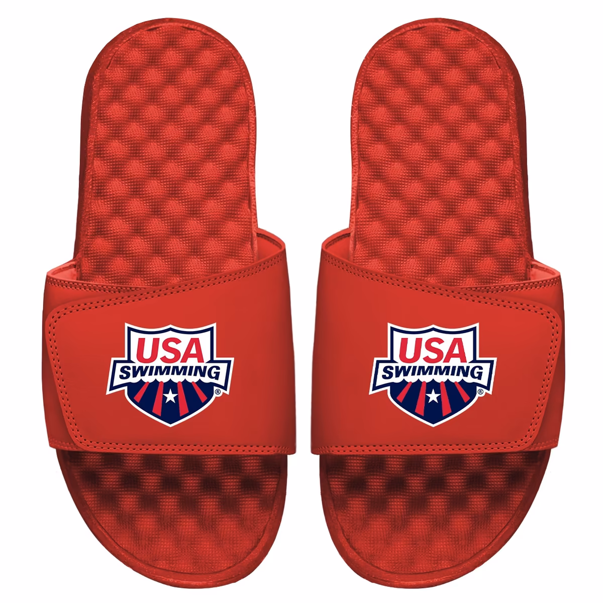 ISlide Red USA Swimming Primary Slide Sandals