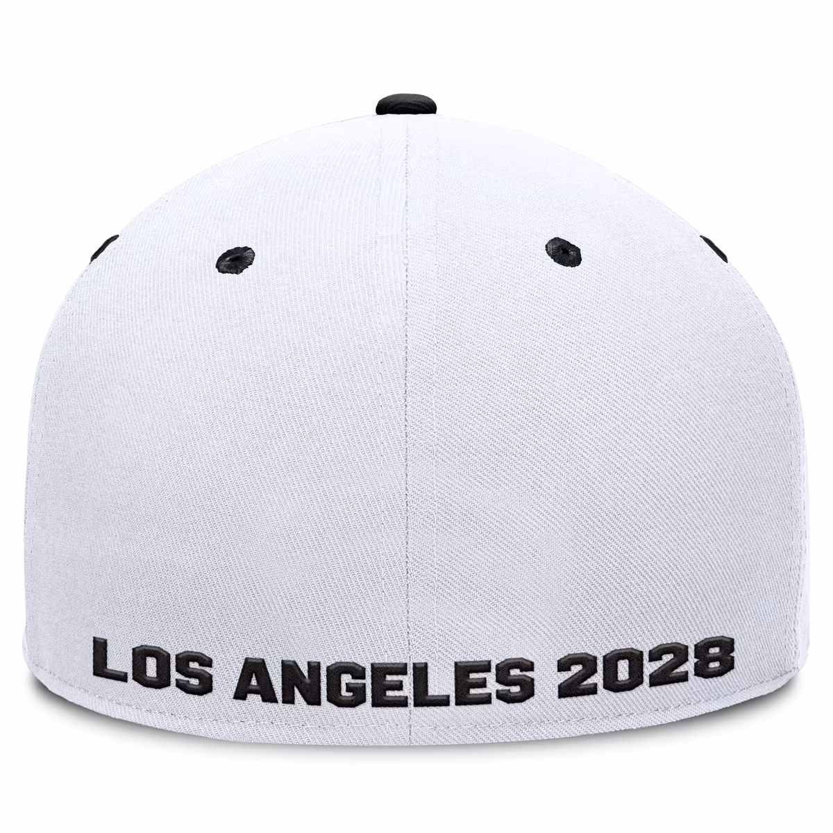 Men's Fanatics White/Black LA28 Summer Olympics Balance Fitted Hat 4 Men's Fanatics White/Black LA28 Summer Olympics Balance Fitted Hat