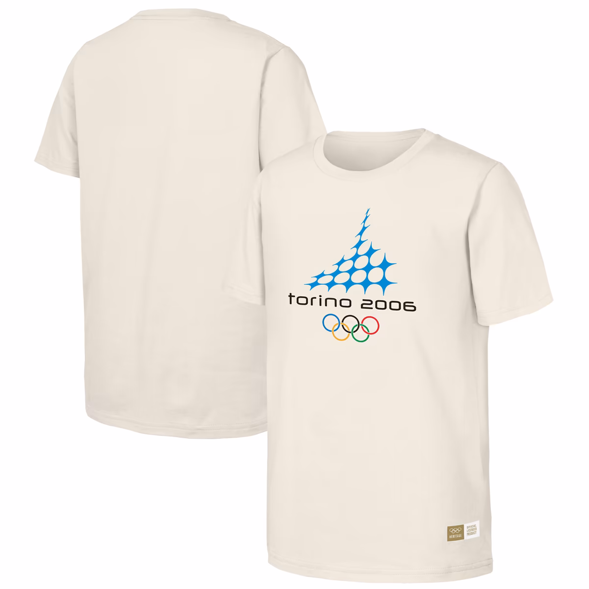 Men's  Natural 2006 Torino Games Olympic Heritage T-Shirt