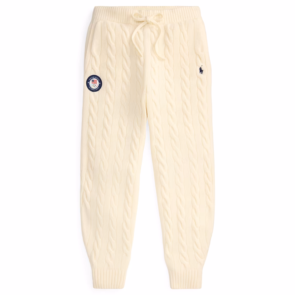 Women's Polo Ralph Lauren Team USA Cable-Knit Wool-Cashmere Pant