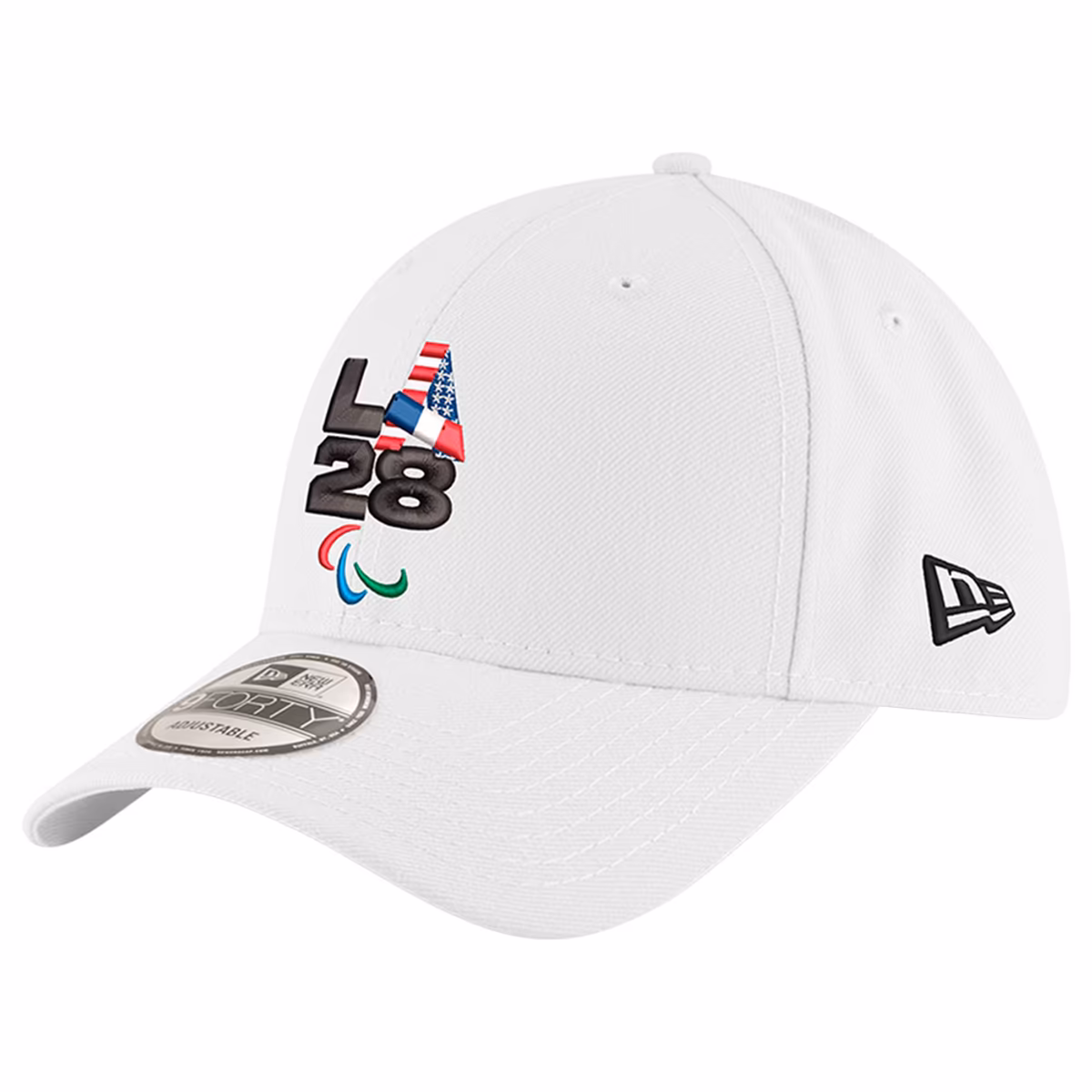 Men's New Era  White U.S. Paralympics  LA28 Handover 9FORTY Adjustable Hat