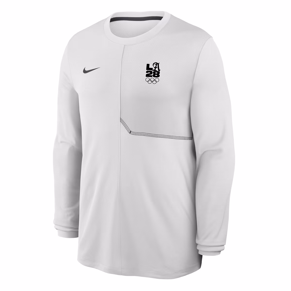 Men's Nike White LA28 Coaches UV Dri-FIT Long Sleeve Shirt 11 Men's Nike White LA28 Coaches UV Dri-FIT Long Sleeve Shirt