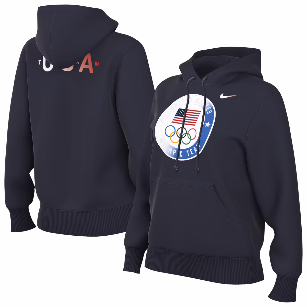 Women's Nike ACG Navy Team USA Phoenix Fleece Hoodie 3 Women's Nike ACG Navy Team USA Phoenix Fleece Hoodie