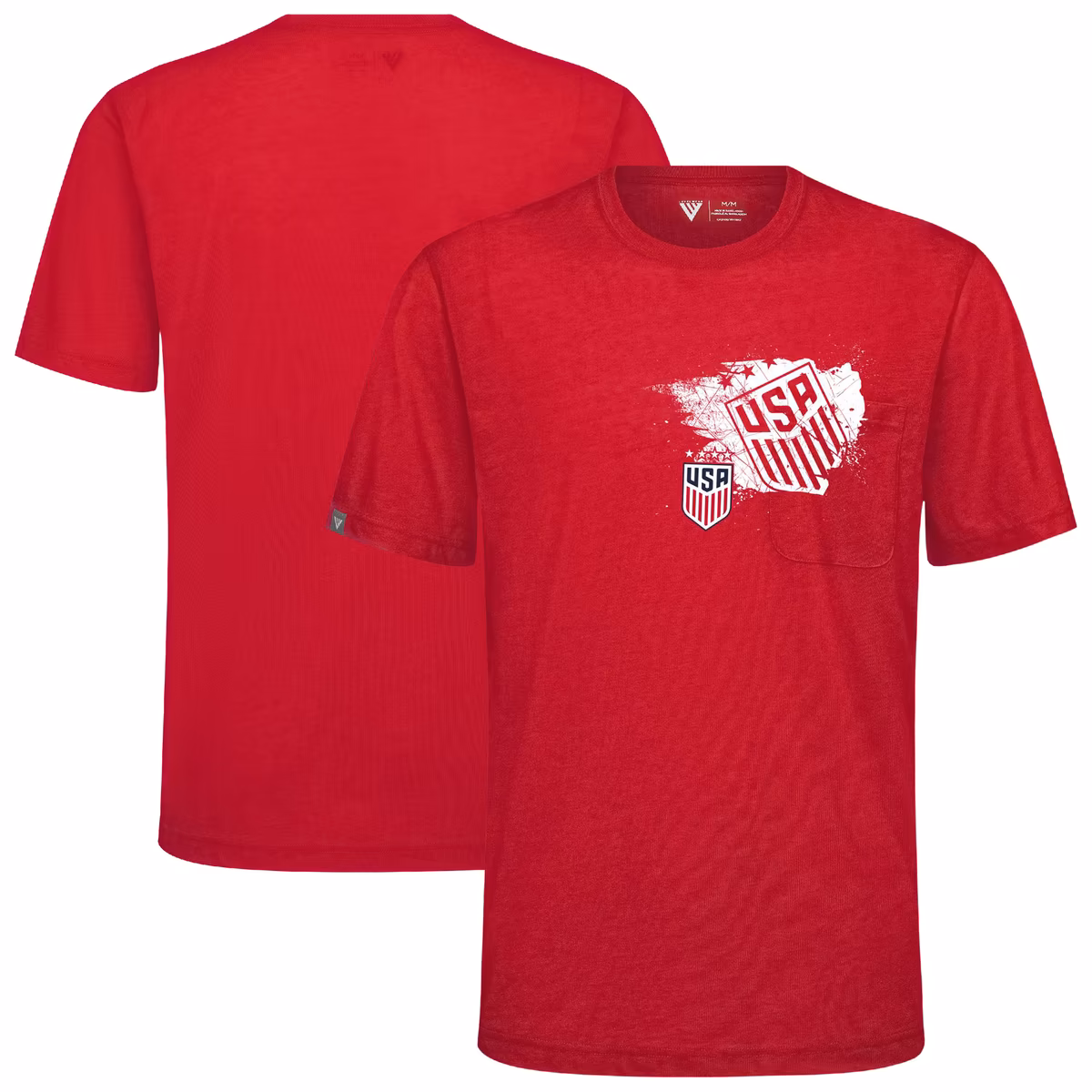 Men's Levelwear Red USWNT Focal Blasted T-Shirt