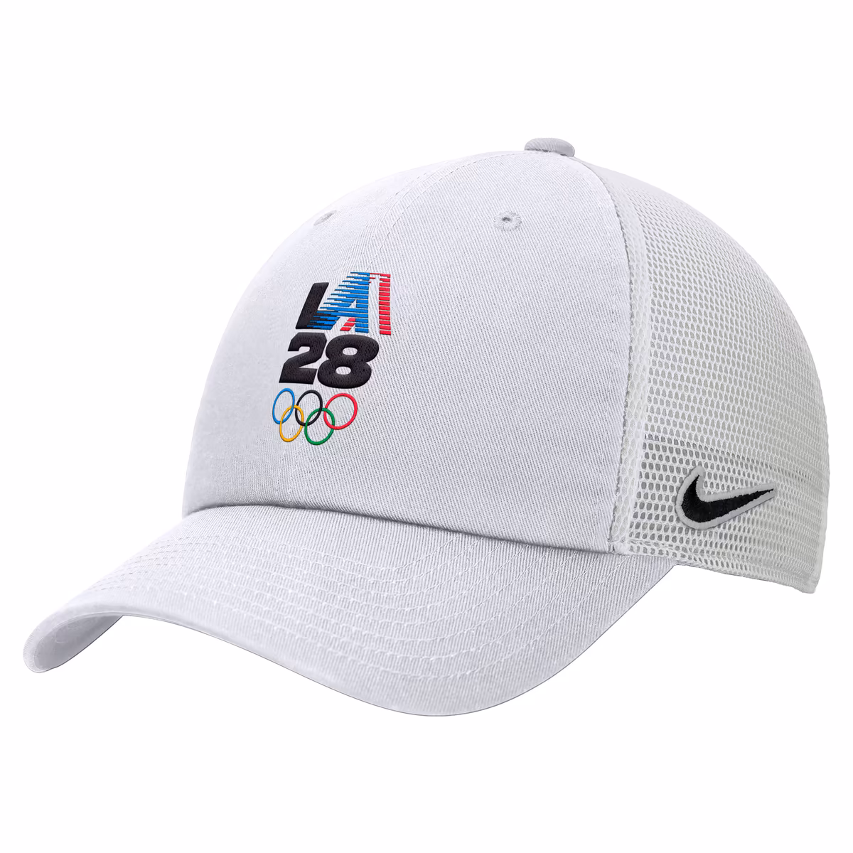 Men's Nike White LA28 Summer Olympics Club Trucker Adjustable Hat