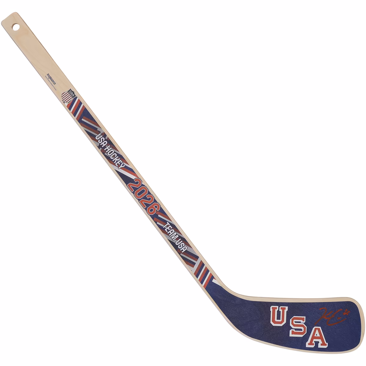 Kyle Connor Team USA Autographed 2026 Winter Olympics Mini Wood Stick 2 Kyle Connor Team USA Autographed 2026 Winter Olympics Mini Wood Stick