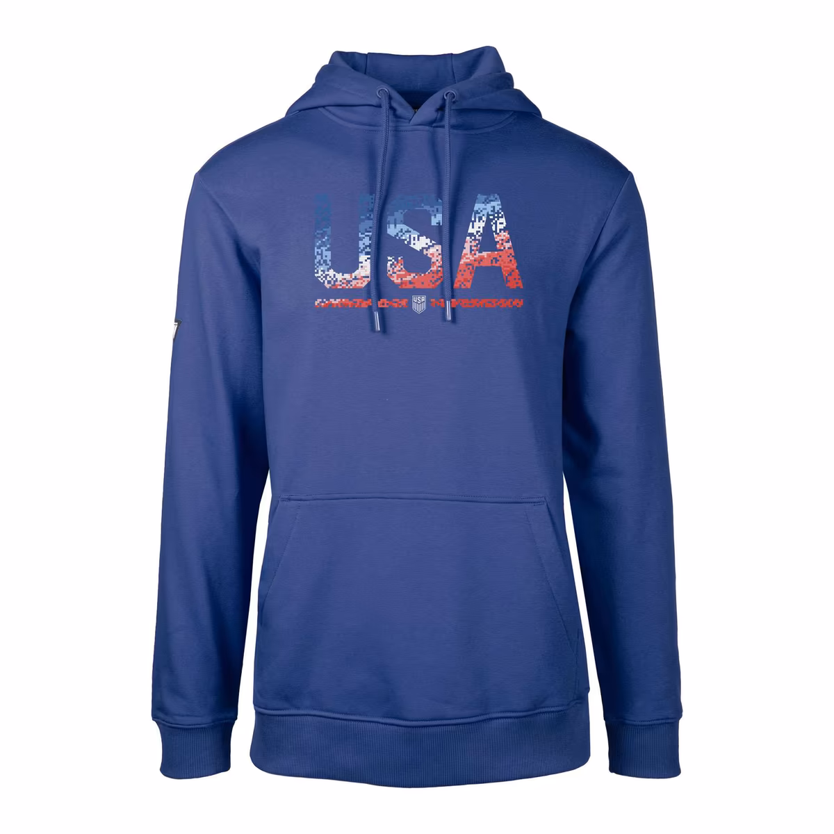 Men's Levelwear Royal USMNT Pixel Podium Pullover Hoodie