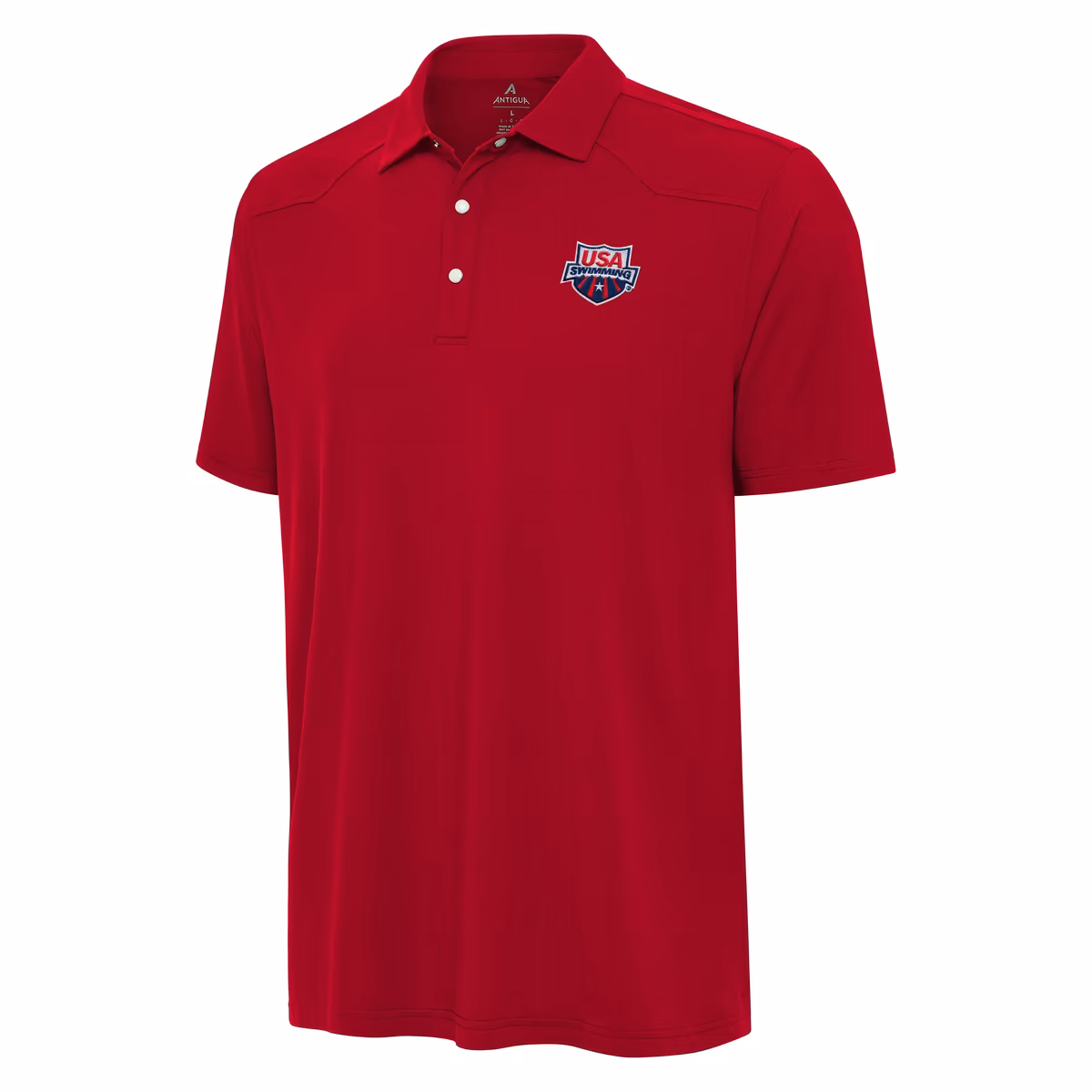 Men's Antigua Red USA Swimming Western Polo 2 Men's Antigua Red USA Swimming Western Polo